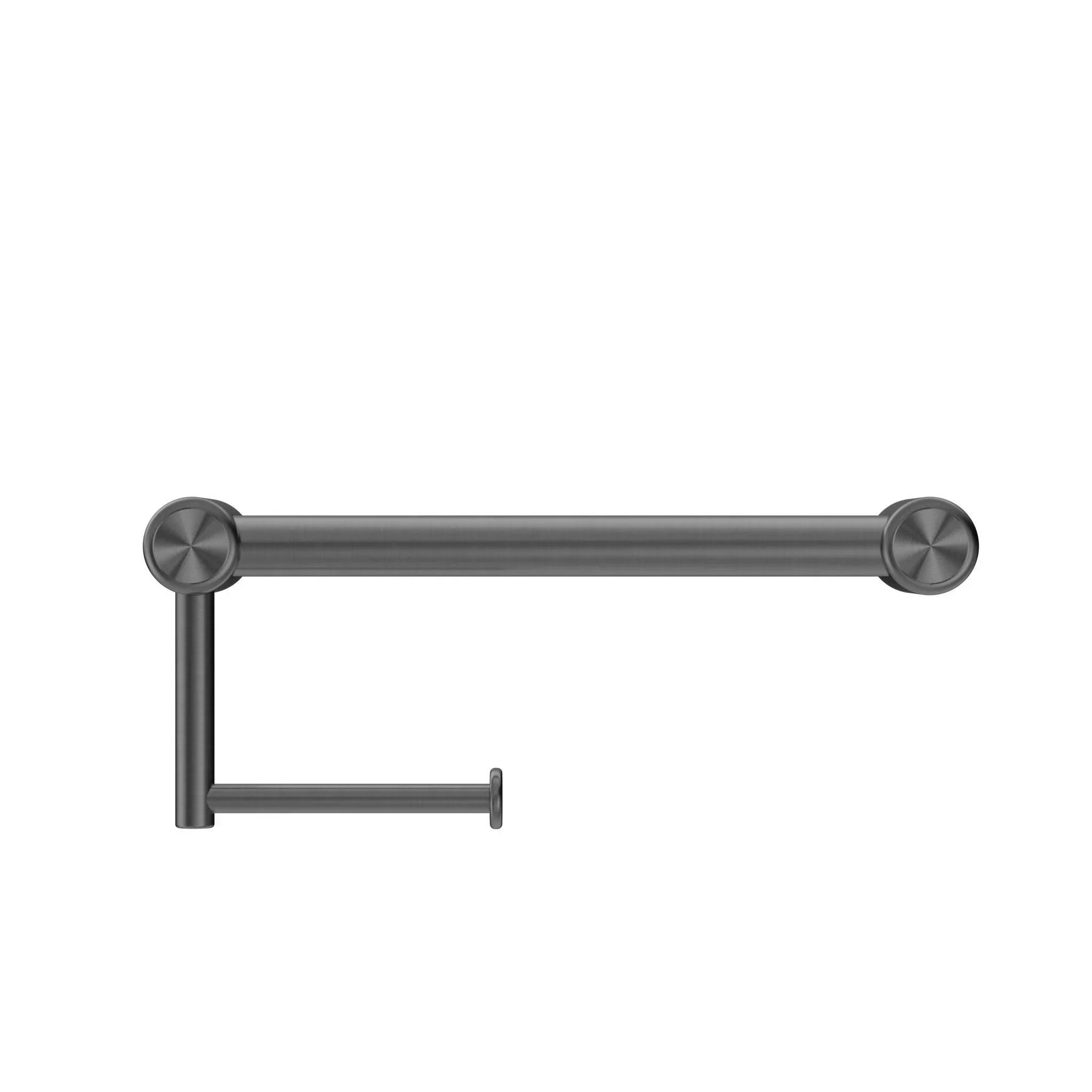 NERO MECCA CARE 25MM TOILET ROLL RAIL 300MM GUN METAL - Ideal Bathroom CentreNRCR2512AGM