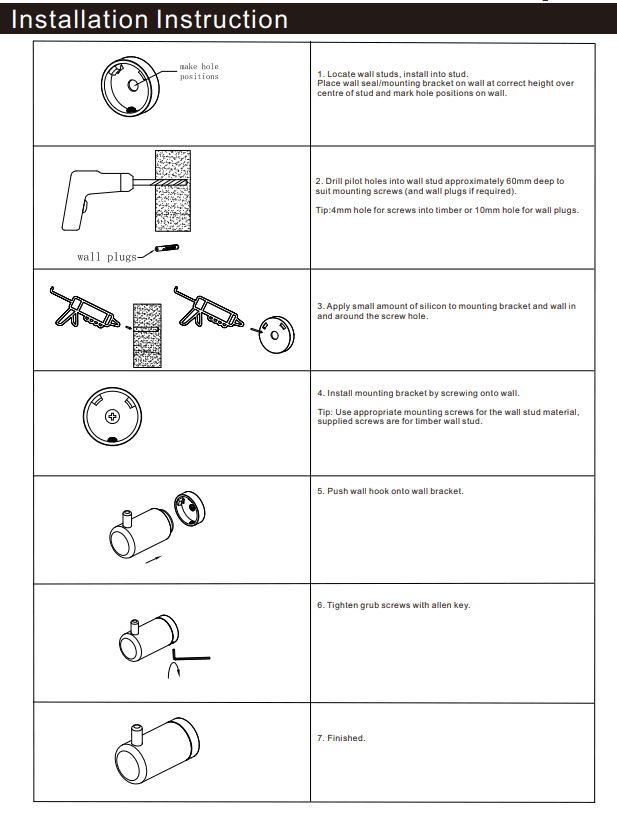 NERO MECCA CARE 25MM WALL HOOK BRUSHED BRONZE - Ideal Bathroom CentreNRCR2582BZ