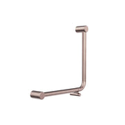 NERO MECCA CARE 32MM AMBULANT 90DEGREE BENT TUBE GRAB RAIL 450X450MM BRUSHED BRONZE - Ideal Bathroom CentreNRCR3290DBZ