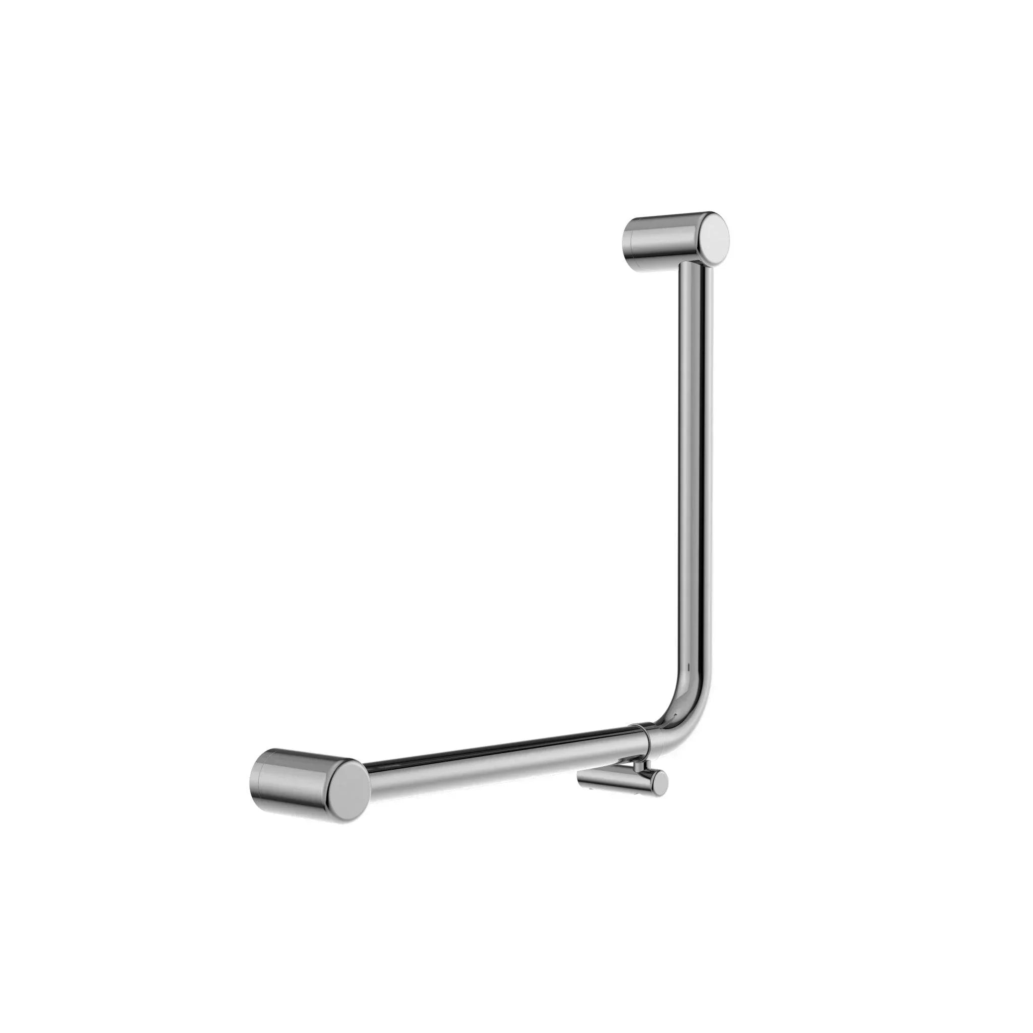 NERO MECCA CARE 32MM AMBULANT 90DEGREE BENT TUBE GRAB RAIL 450X450MM CHROME - Ideal Bathroom CentreNRCR3290DCH