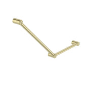 NERO MECCA CARE 32MM AMBULANT TOILET GRAB RAIL 45 DEGREE 750x450MM BRUSHED GOLD - Ideal Bathroom CentreNRCR3245ABG