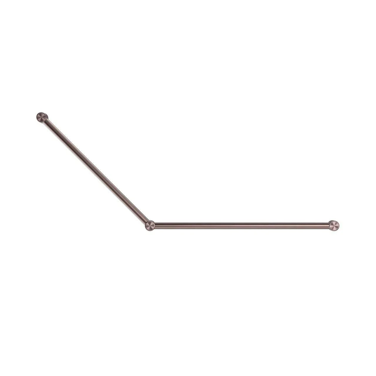 NERO MECCA CARE 32MM DDA GRAB RAIL SET 45 DEGREE 750X900MM BRUSHED BRONZE - Ideal Bathroom CentreNRCR3245BZ