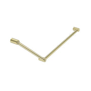 NERO MECCA CARE 32MM DDA GRAB RAIL SET 45 DEGREE 750X900MM BRUSHED GOLD - Ideal Bathroom CentreNRCR3245BG