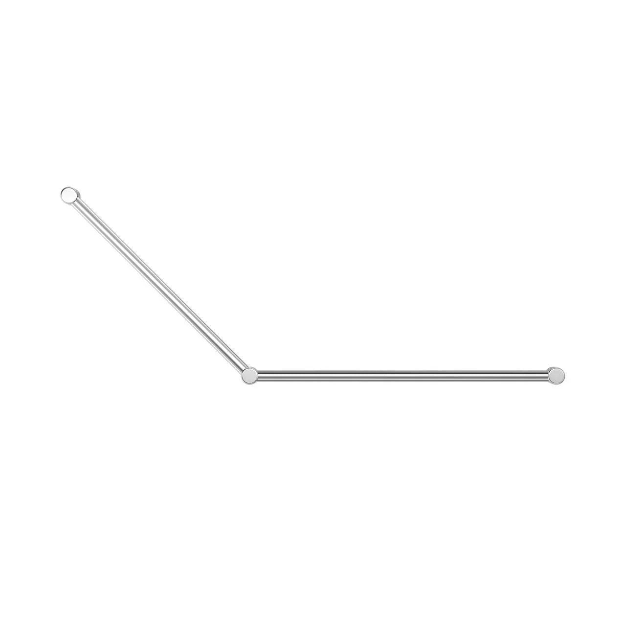 NERO MECCA CARE 32MM DDA GRAB RAIL SET 45 DEGREE 750X900MM CHROME - Ideal Bathroom CentreNRCR3245CH