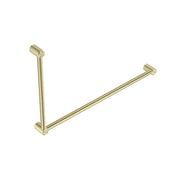 NERO MECCA CARE 32MM DDA GRAB RAIL SET 90 DEGREE 600X1000MM BRUSHED GOLD - Ideal Bathroom CentreNRCR3290BG