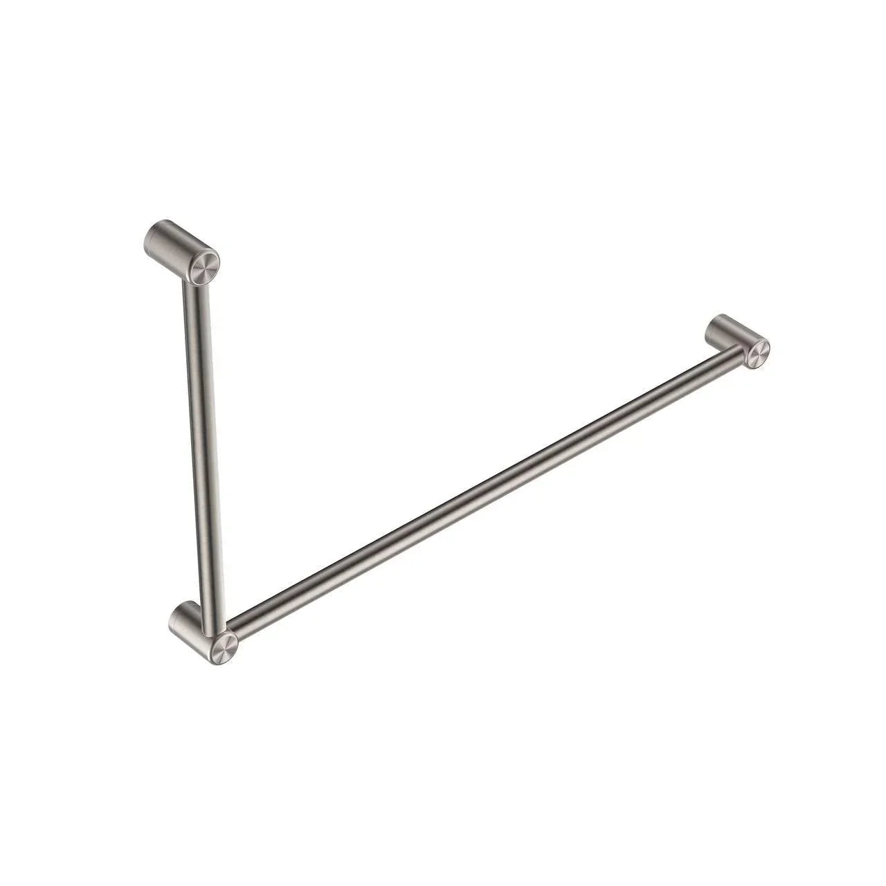 NERO MECCA CARE 32MM DDA GRAB RAIL SET 90 DEGREE 600X1000MM BRUSHED NICKEL - Ideal Bathroom CentreNRCR3290BN
