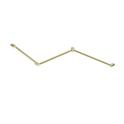 NERO MECCA CARE 32MM DDA TOILET GRAB RAIL SET 45 DEGREE CONTINUOUS 750X965X1025MM BRUSHED GOLD - Ideal Bathroom CentreNRCR3245CBG