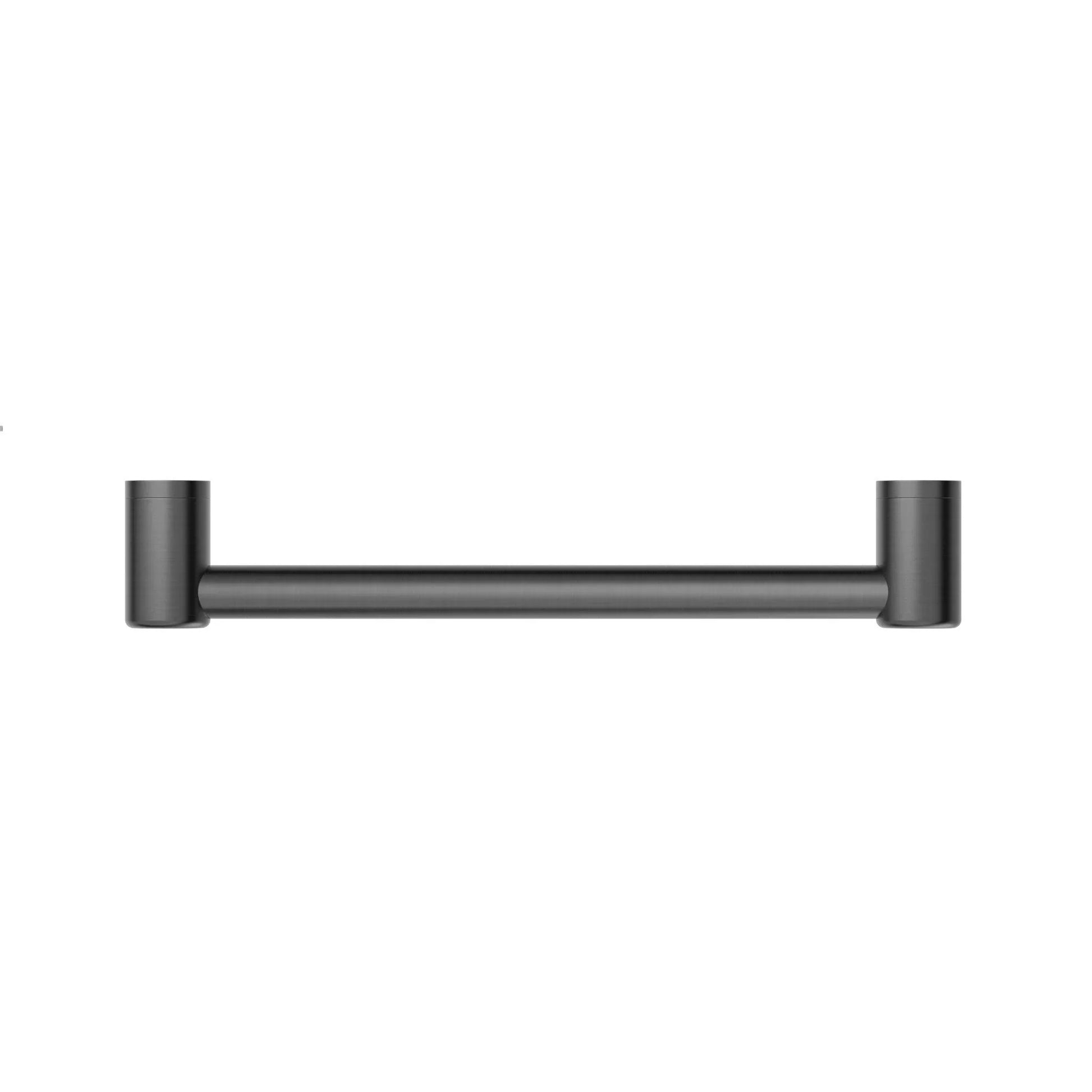 NERO MECCA CARE 32MM GRAB RAIL 450MM GUN METAL - Ideal Bathroom CentreNRCR3218GM