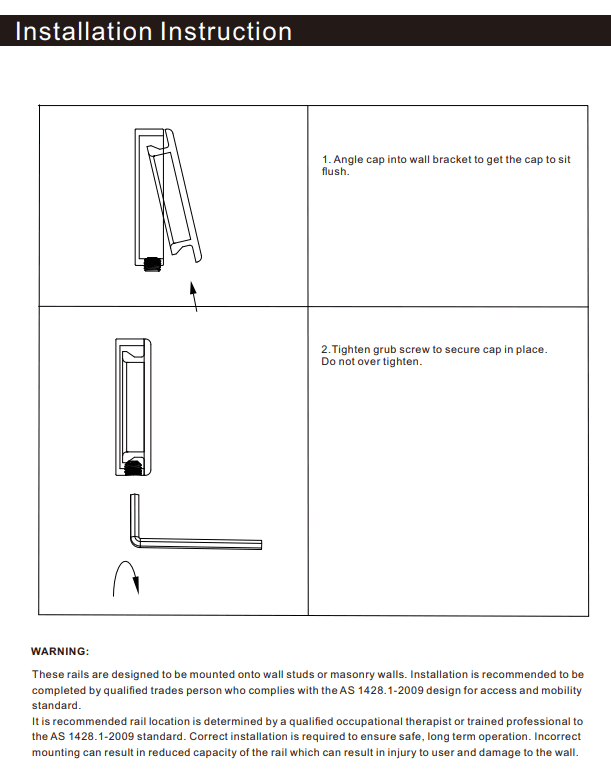 NERO MECCA CARE 32MM GRAB RAIL CAP GUN METAL - Ideal Bathroom CentreNRCR0004GM