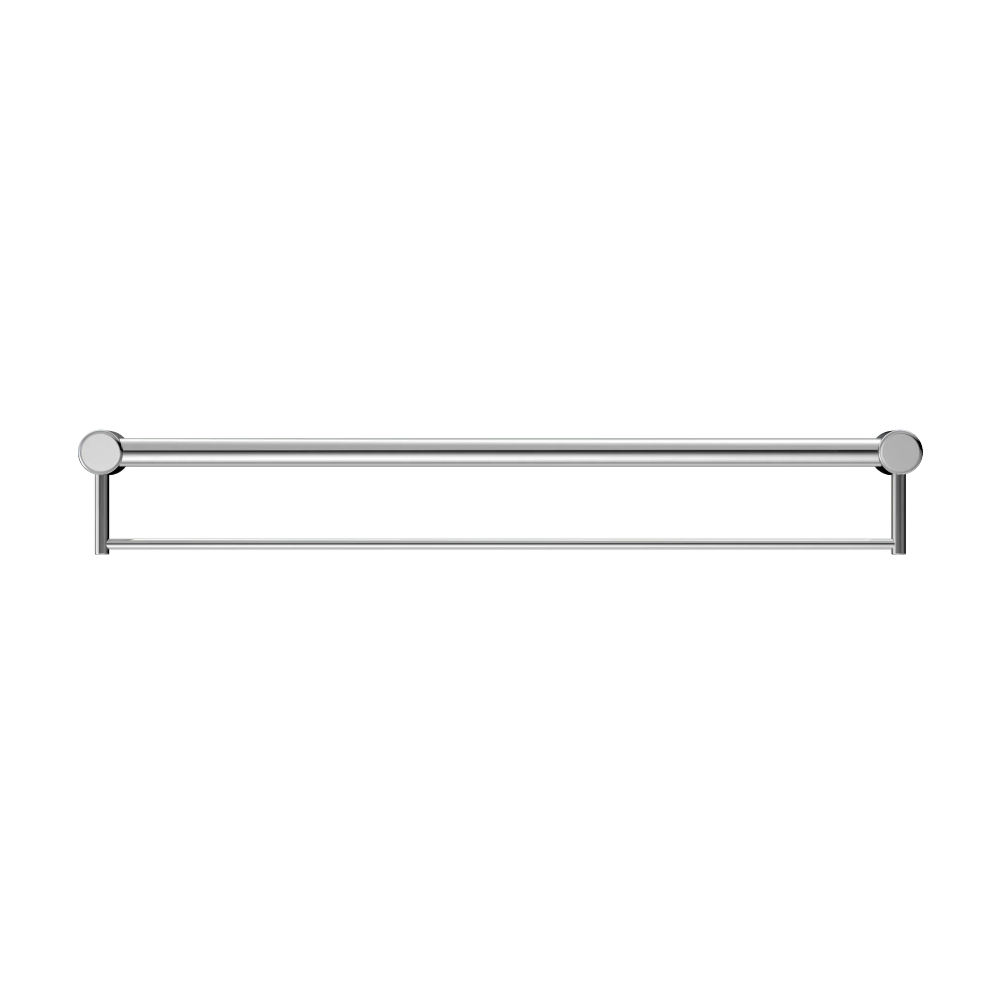 NERO MECCA CARE 32MM GRAB RAIL WITH TOWEL HOLDER 900MM CHROME - Ideal Bathroom CentreNRCR3230BCH