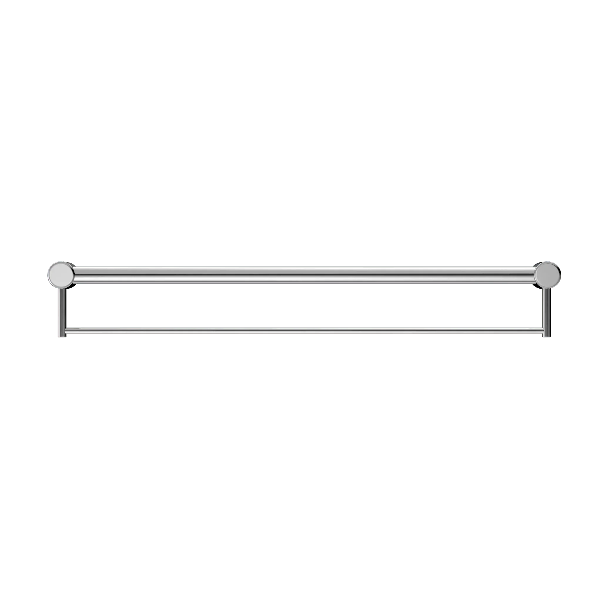 NERO MECCA CARE 32MM GRAB RAIL WITH TOWEL HOLDER 900MM CHROME - Ideal Bathroom CentreNRCR3230BCH