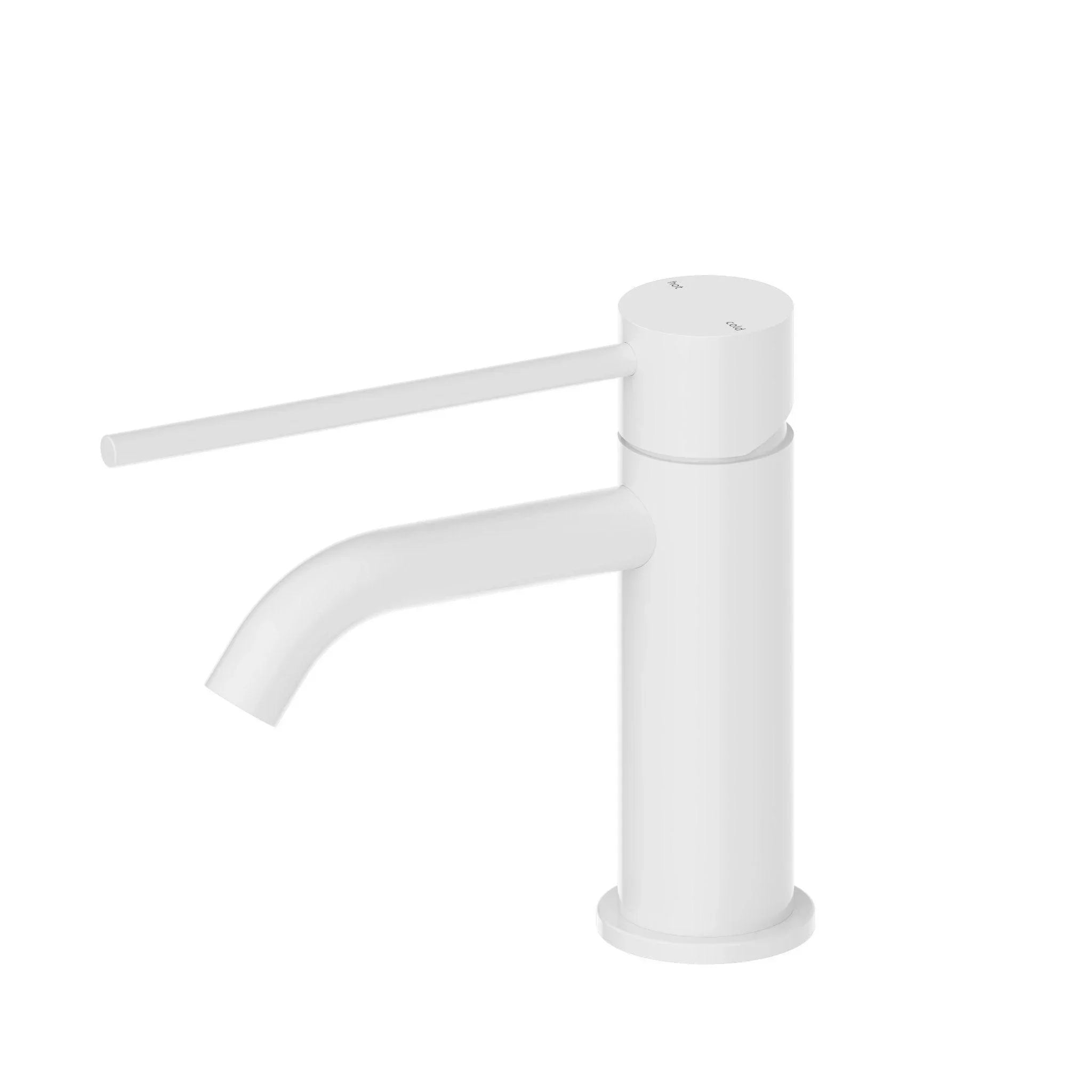 NERO MECCA CARE BASIN MIXER MATTE WHITE - Ideal Bathroom CentreNR221901dMW