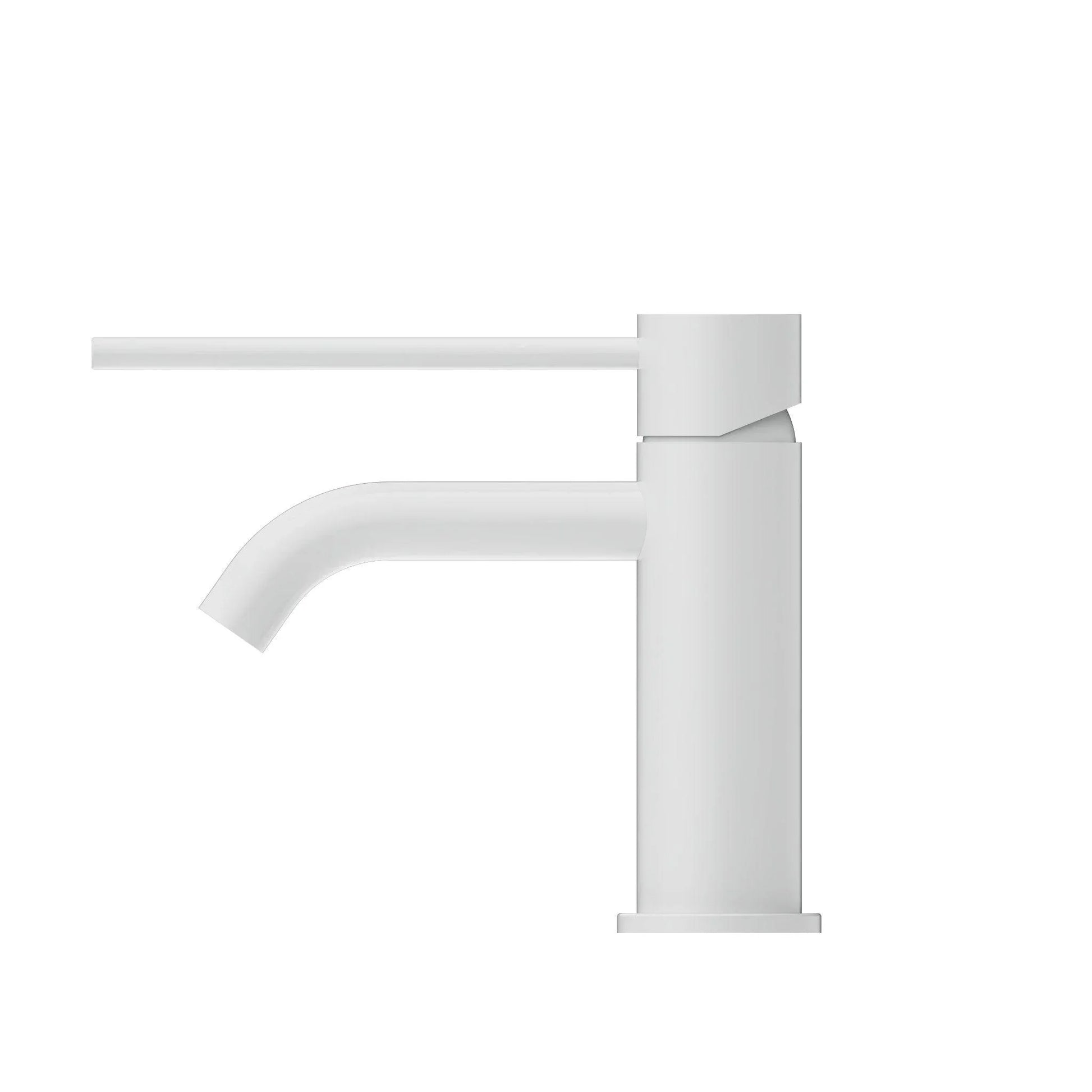 NERO MECCA CARE BASIN MIXER MATTE WHITE - Ideal Bathroom CentreNR221901dMW