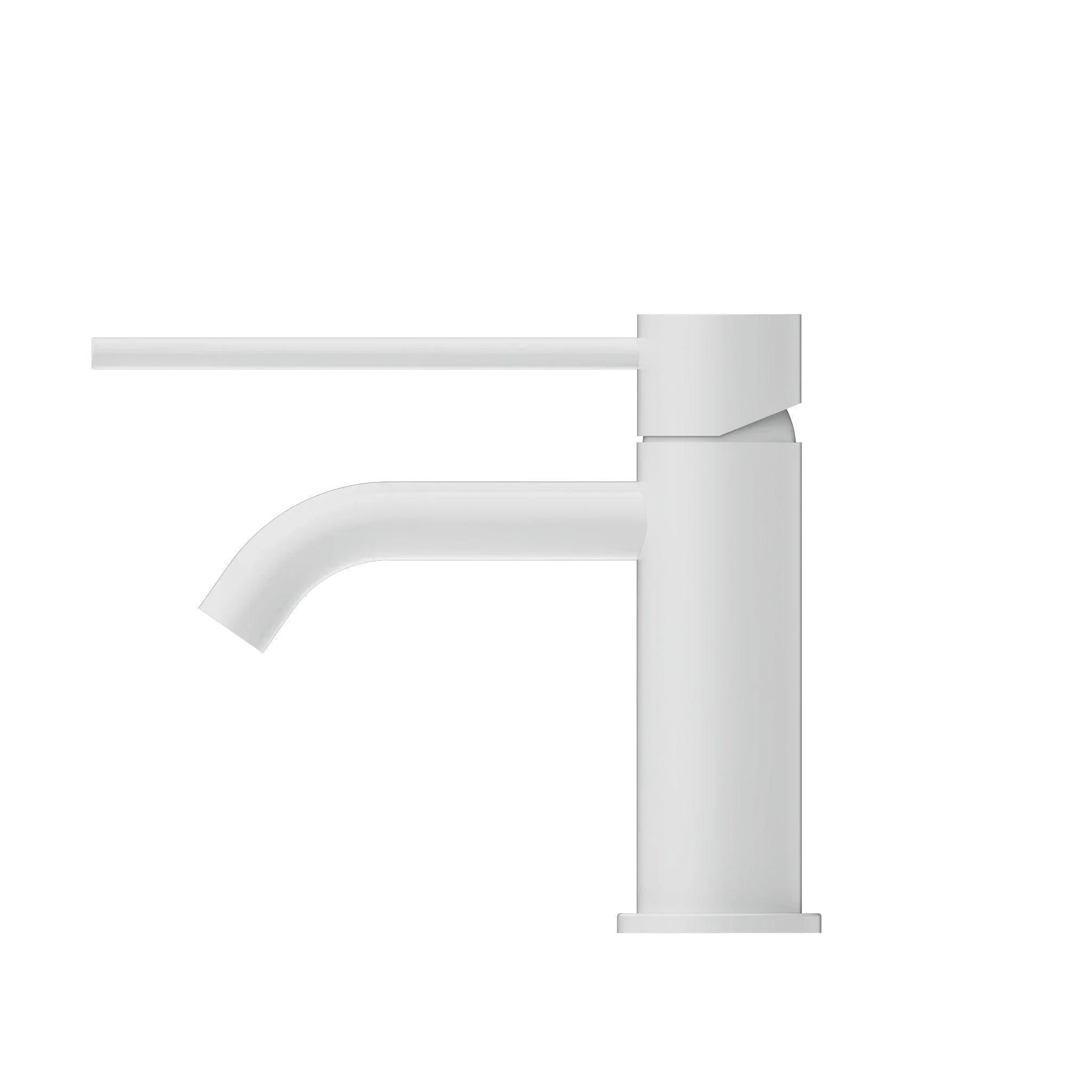NERO MECCA CARE BASIN MIXER MATTE WHITE - Ideal Bathroom CentreNR221901dMW
