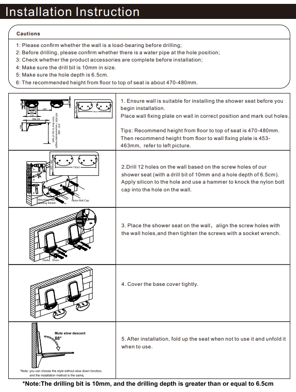 NERO MECCA CARE SHOWER SEAT 960×330MM CHROME - Ideal Bathroom CentreNRCR0002CH