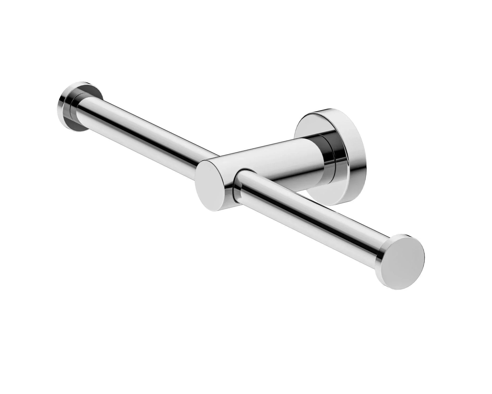 NERO MECCA DOUBLE TOILET ROLL HOLDER CHROME - Ideal Bathroom CentreNR1986dCH