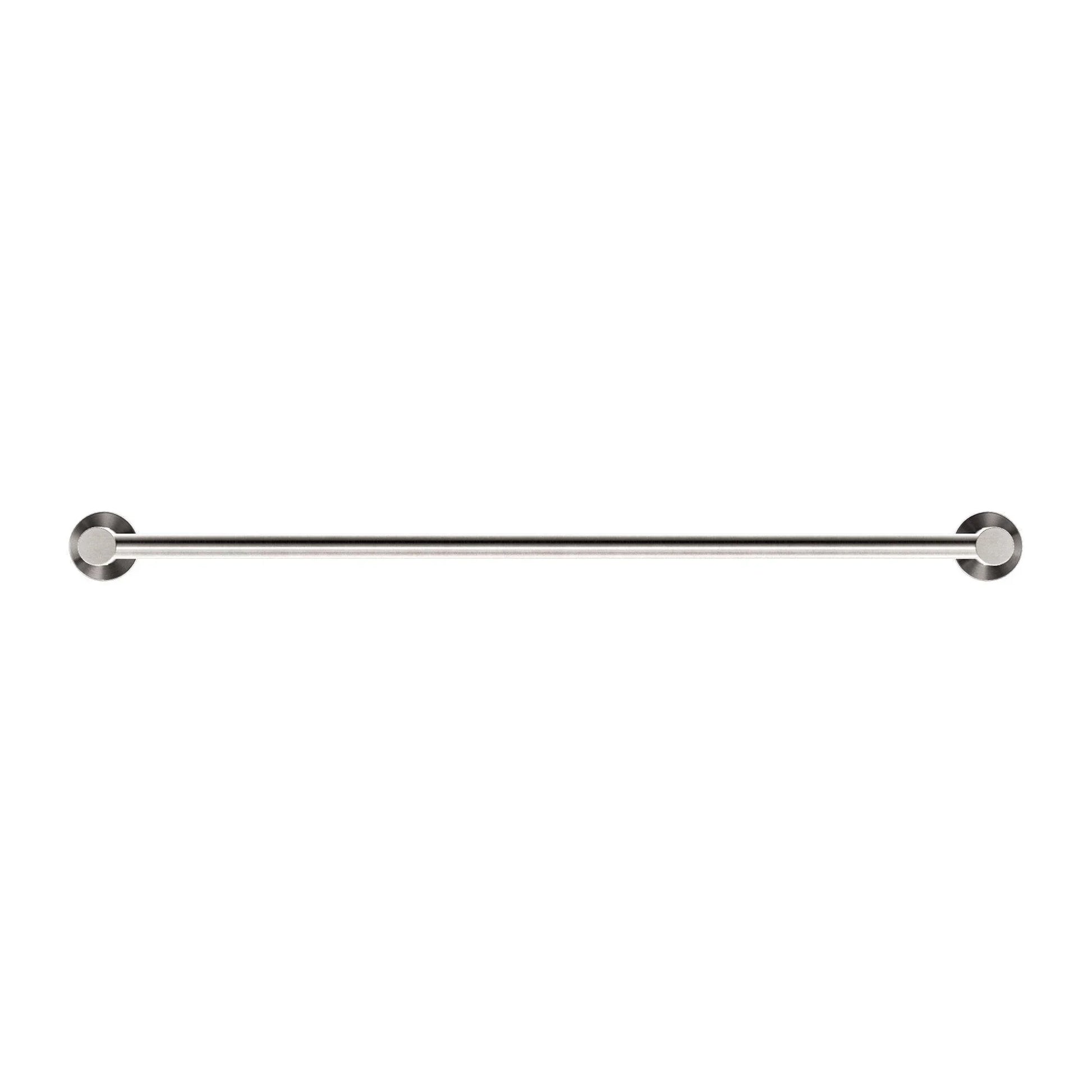 NERO MECCA DOUBLE TOWEL RAIL 600MM BRUSHED NICKEL - Ideal Bathroom CentreNR1924dBN