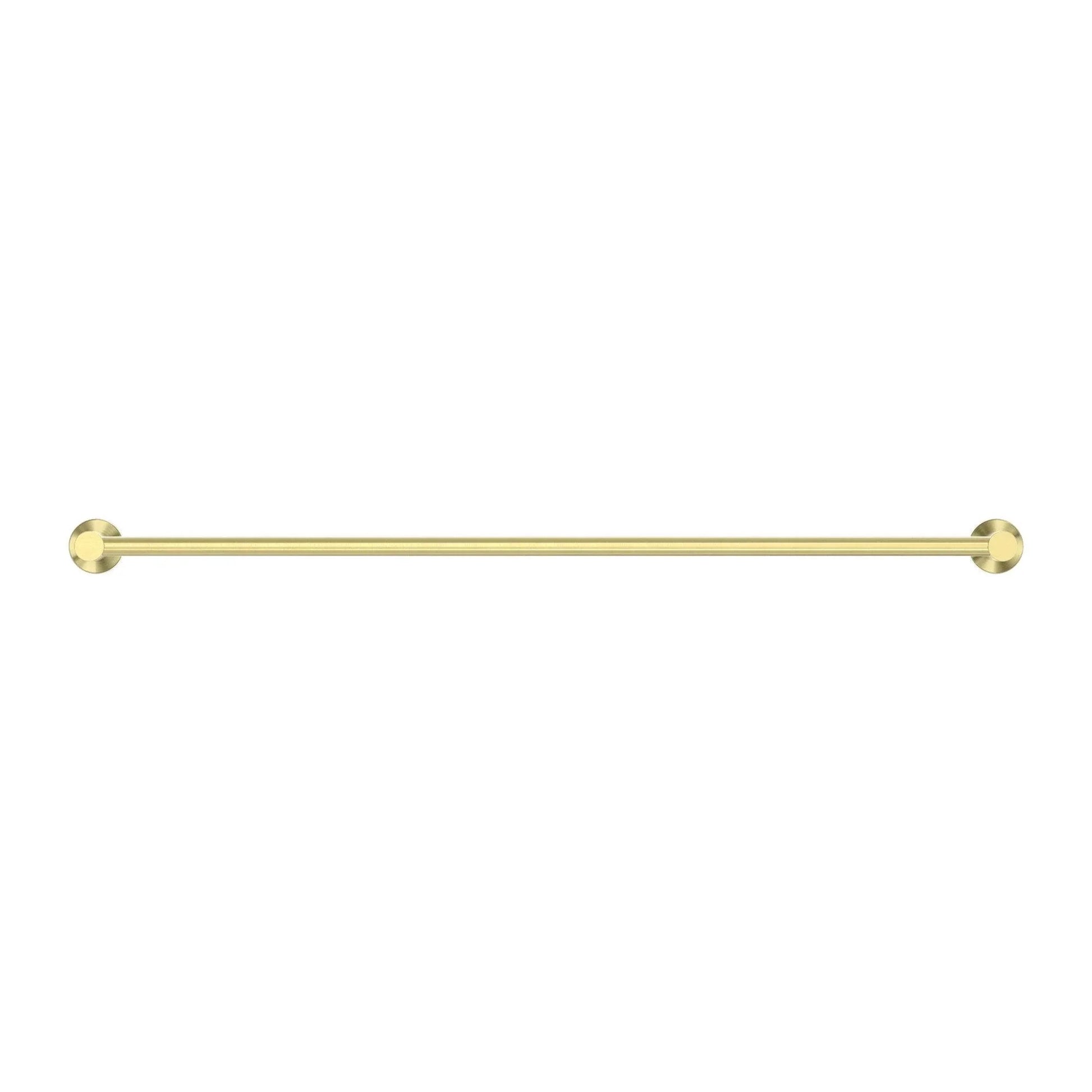 NERO MECCA DOUBLE TOWEL RAIL 800MM BRUSHED GOLD - Ideal Bathroom CentreNR1930dBG