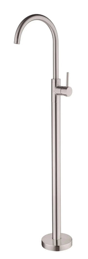 NERO MECCA FREESTANDING BATH MIXER BRUSHED NICKEL - Ideal Bathroom CentreNR210903a01BN