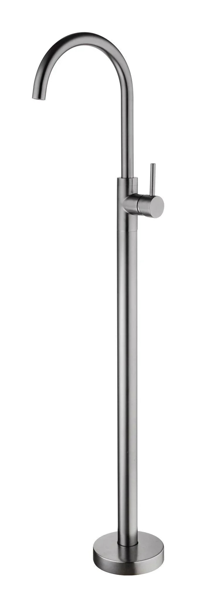 NERO MECCA FREESTANDING BATH MIXER GUN METAL - Ideal Bathroom CentreNR210903a01GM