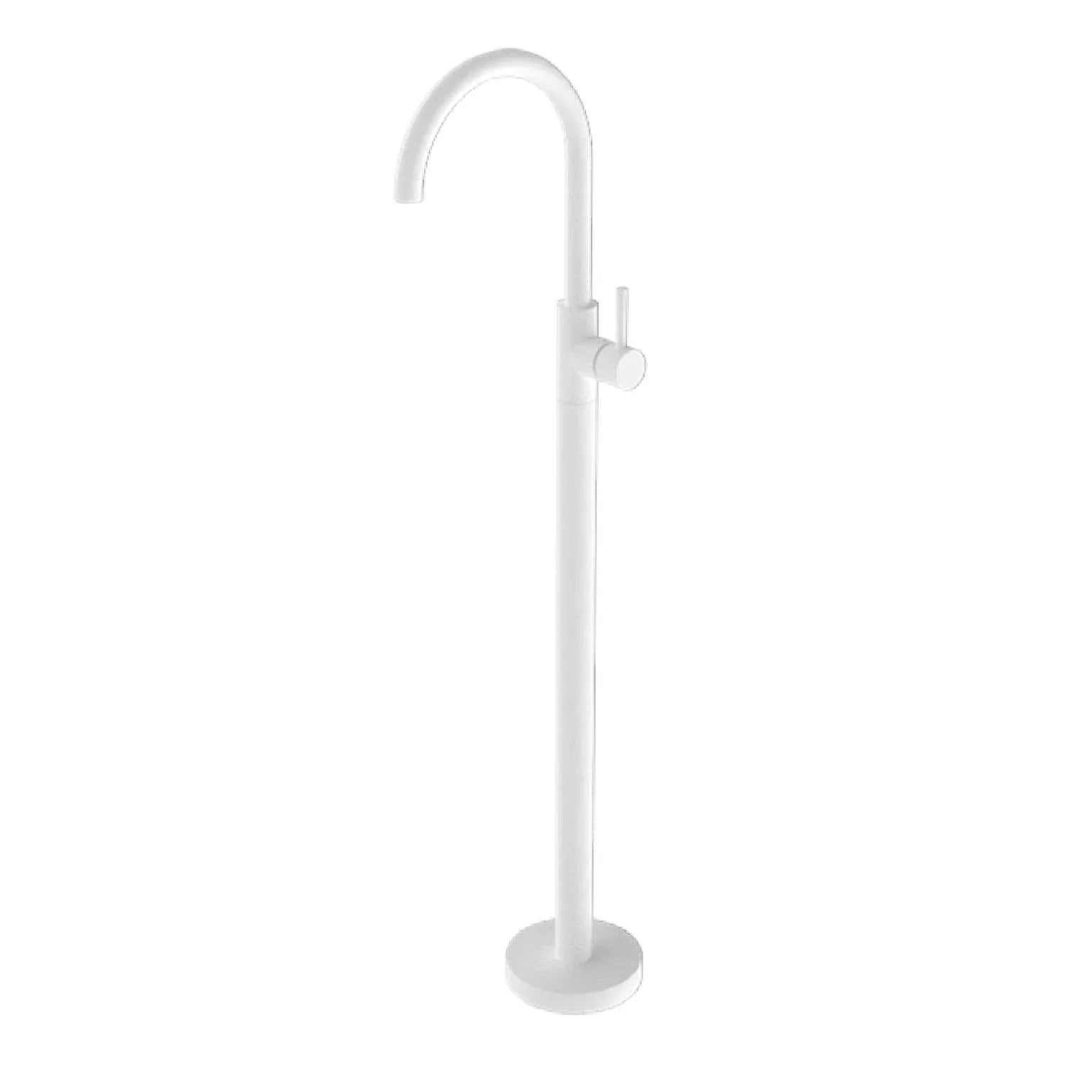 NERO MECCA FREESTANDING BATH MIXER MATTE WHITE - Ideal Bathroom CentreNR210903a01MW