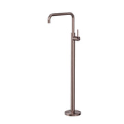 NERO MECCA FREESTANDING BATH MIXER SQUARE SHAPE BRUSHED BRONZE - Ideal Bathroom CentreNR221903bBZ