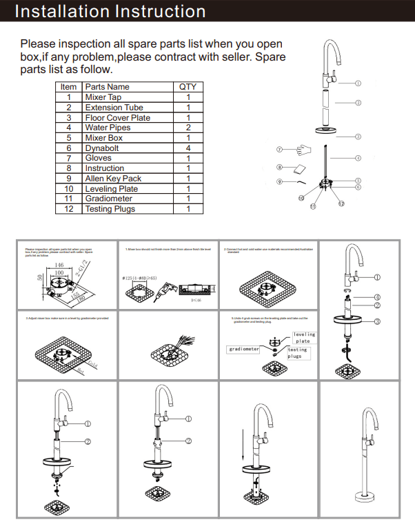 NERO MECCA FREESTANDING BATH MIXER SQUARE SHAPE CHROME - Ideal Bathroom CentreNR221903bCH