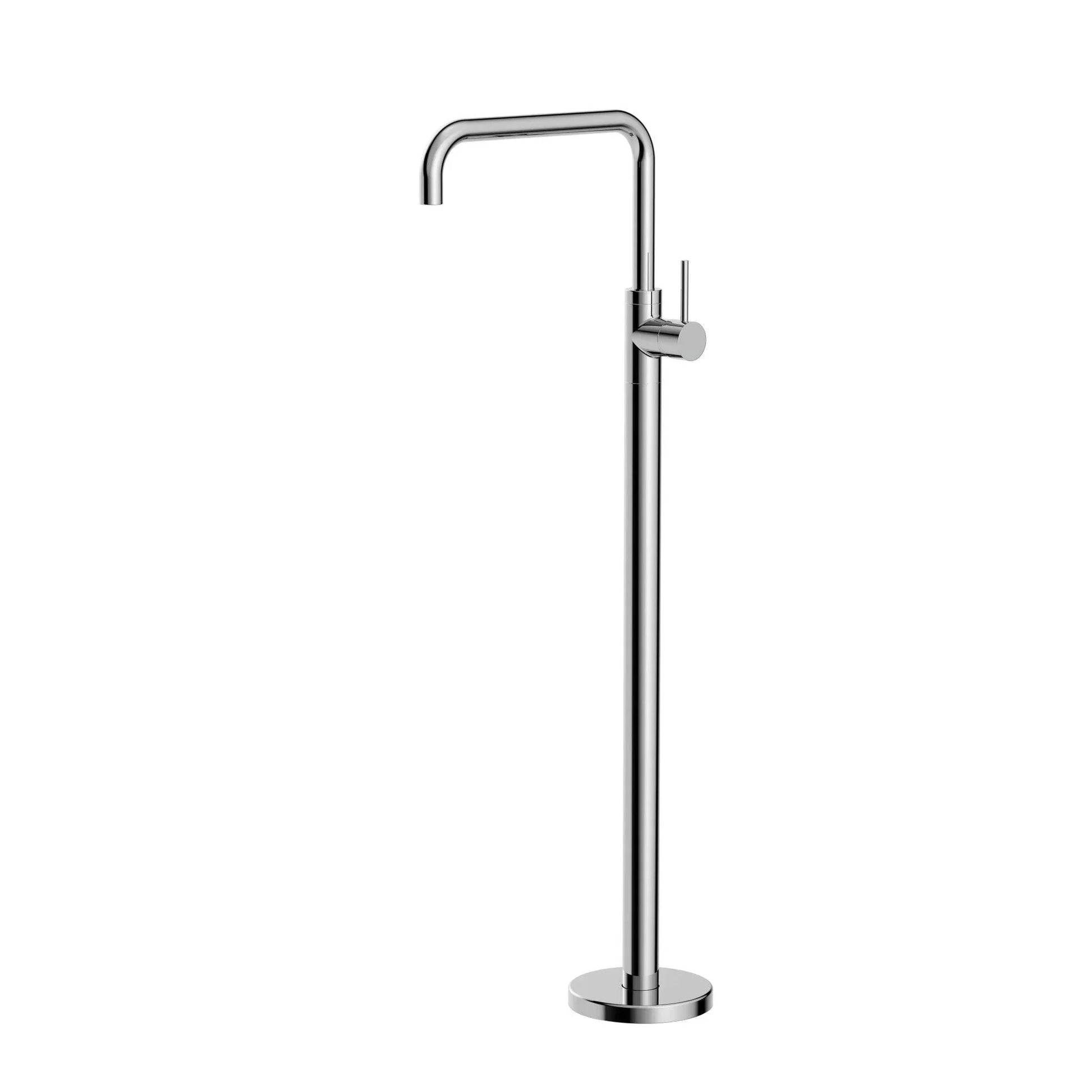 NERO MECCA FREESTANDING BATH MIXER SQUARE SHAPE CHROME - Ideal Bathroom CentreNR221903bCH