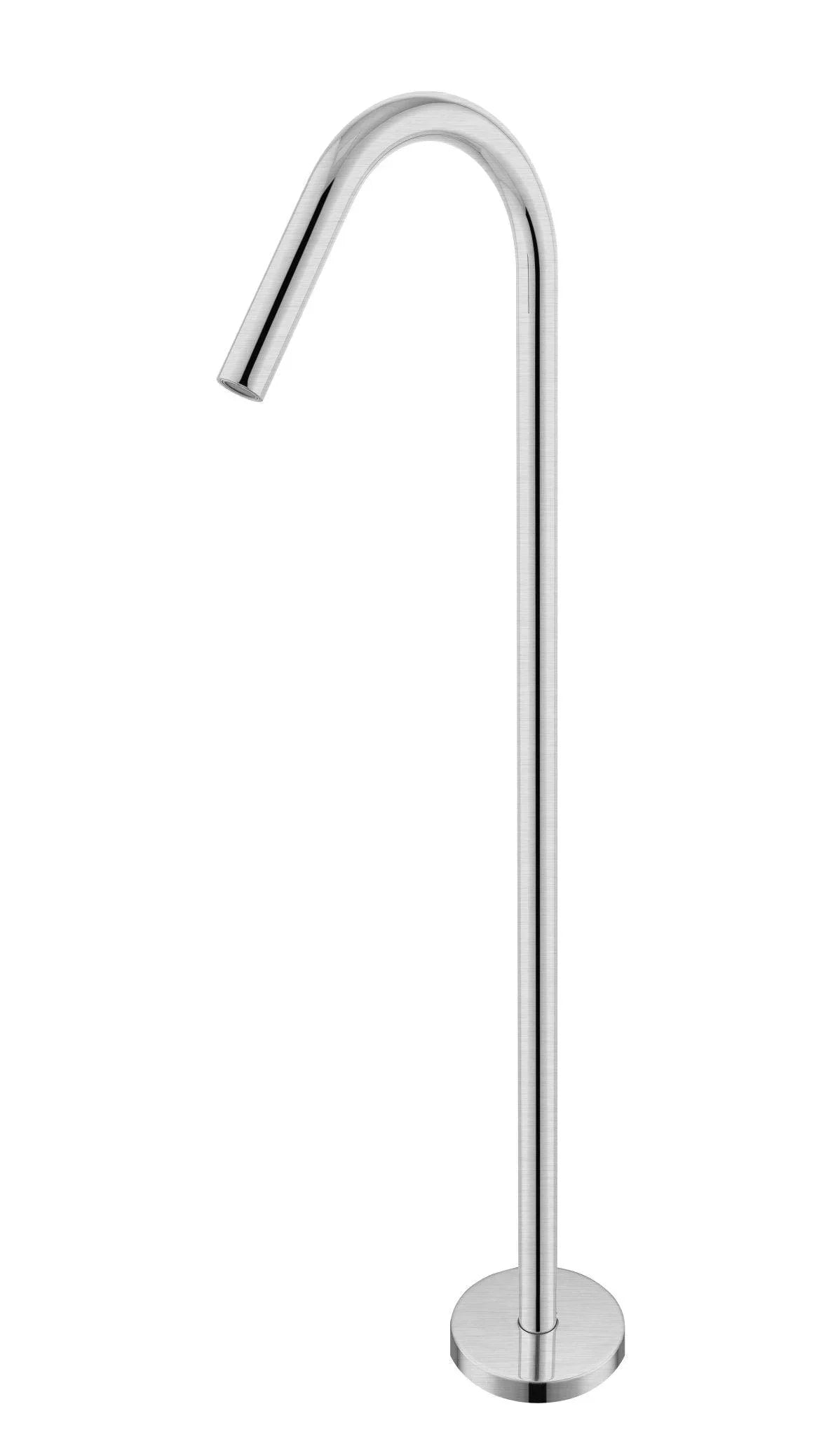 NERO MECCA FREESTANDING BATH SPOUT ONLY BRUSHED NICKEL - Ideal Bathroom CentreNR221903aBN
