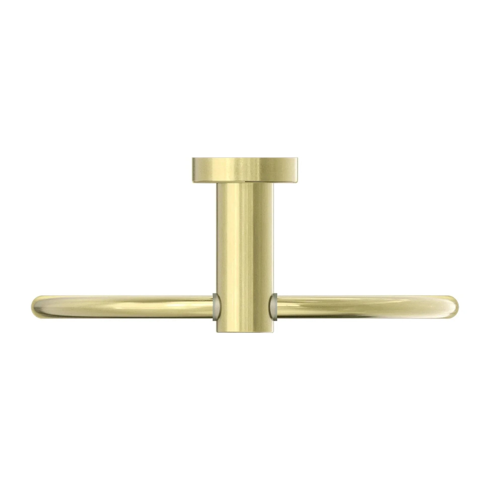 NERO MECCA HAND TOWEL RING BRUSHED GOLD - Ideal Bathroom CentreNR1980BG