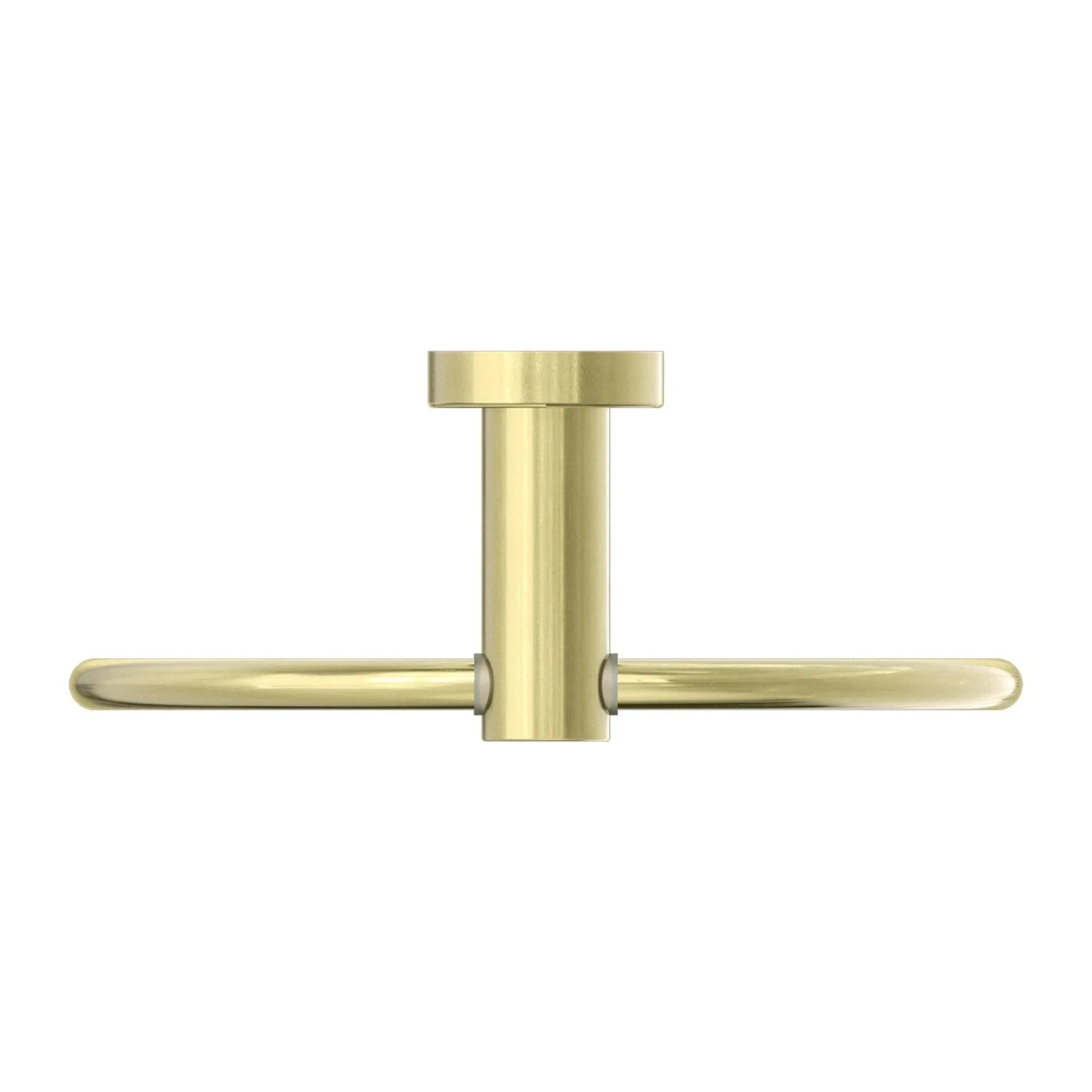 NERO MECCA HAND TOWEL RING BRUSHED GOLD - Ideal Bathroom CentreNR1980BG
