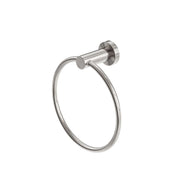 NERO MECCA HAND TOWEL RING BRUSHED NICKEL - Ideal Bathroom CentreNR1980BN