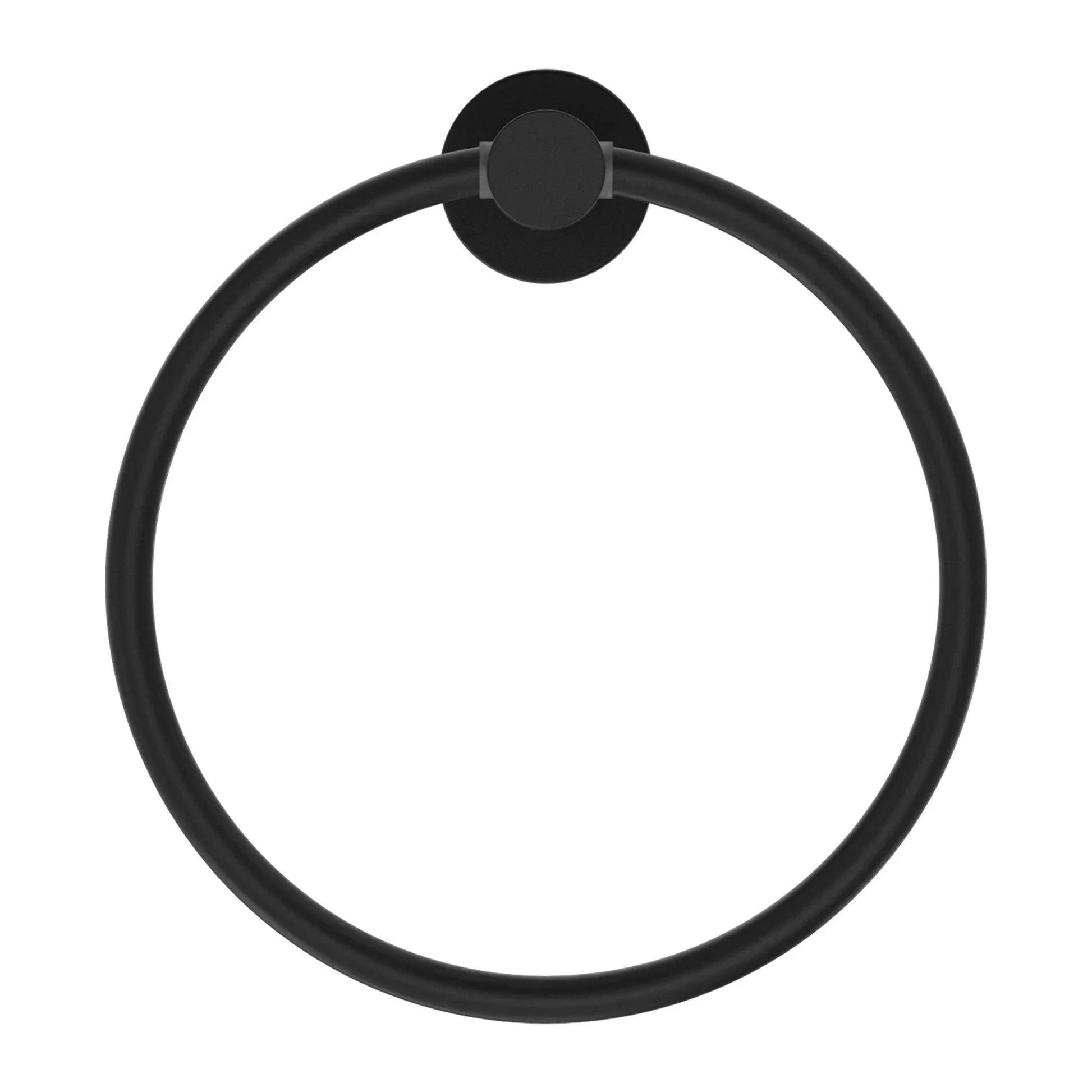NERO MECCA HAND TOWEL RING MATTE BLACK - Ideal Bathroom CentreNR1980MB