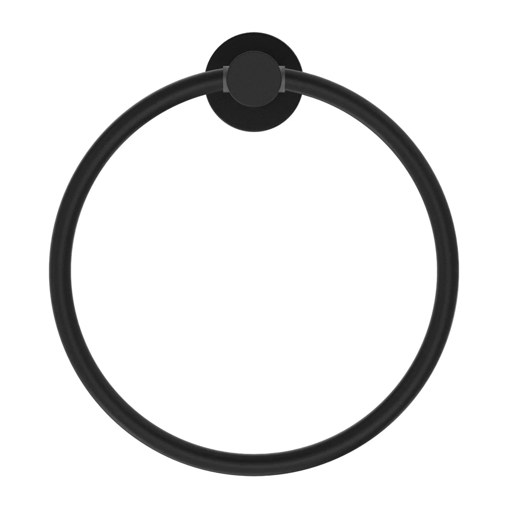 NERO MECCA HAND TOWEL RING MATTE BLACK - Ideal Bathroom CentreNR1980MB