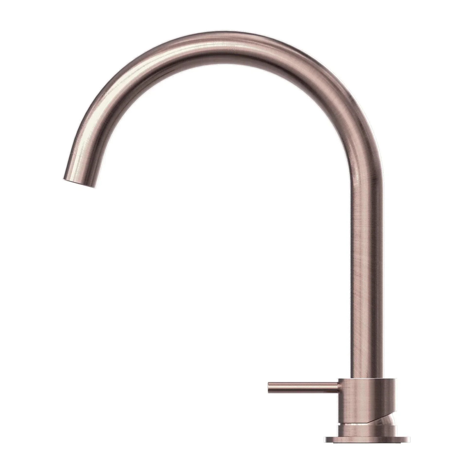 NERO MECCA HOB BASIN MIXER ROUND SWIVEL SPOUT BRUSHED BRONZE - Ideal Bathroom CentreNR221901bBZ
