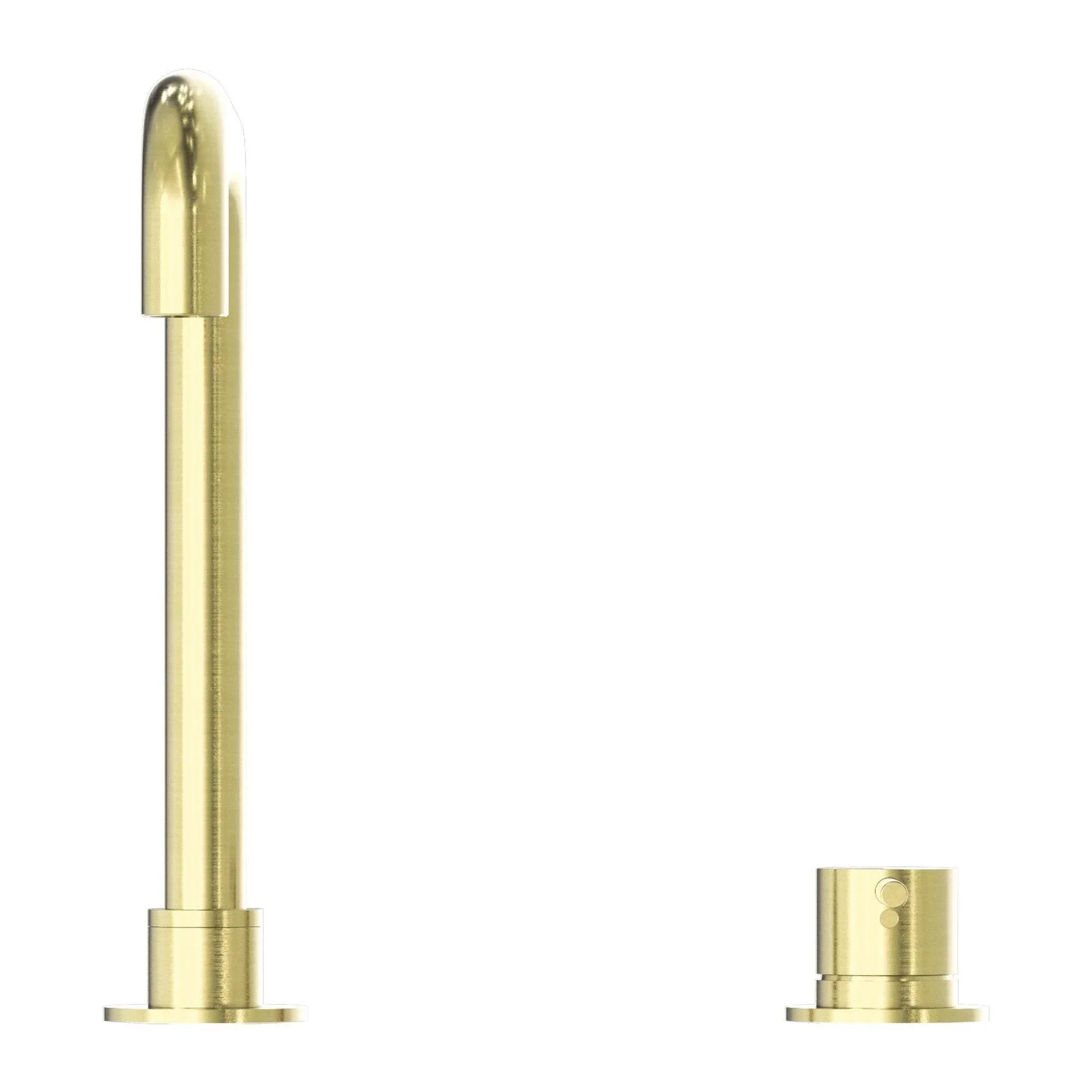 NERO MECCA HOB BASIN MIXER SQUARE SWIVEL SPOUT BRUSHED GOLD - Ideal Bathroom CentreNR221901cBG