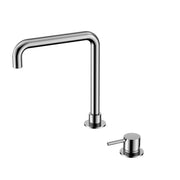 NERO MECCA HOB BASIN MIXER SQUARE SWIVEL SPOUT CHROME - Ideal Bathroom CentreNR221901cCH