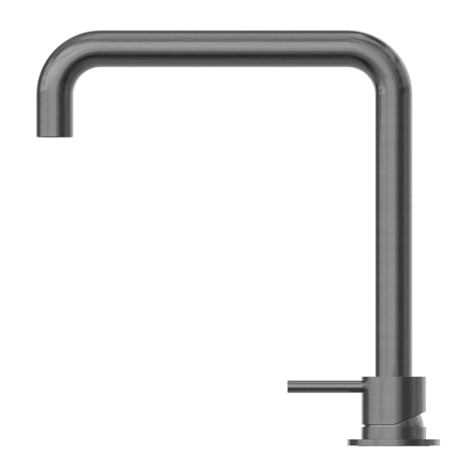 NERO MECCA HOB BASIN MIXER SQUARE SWIVEL SPOUT GUN METAL - Ideal Bathroom CentreNR221901cGM
