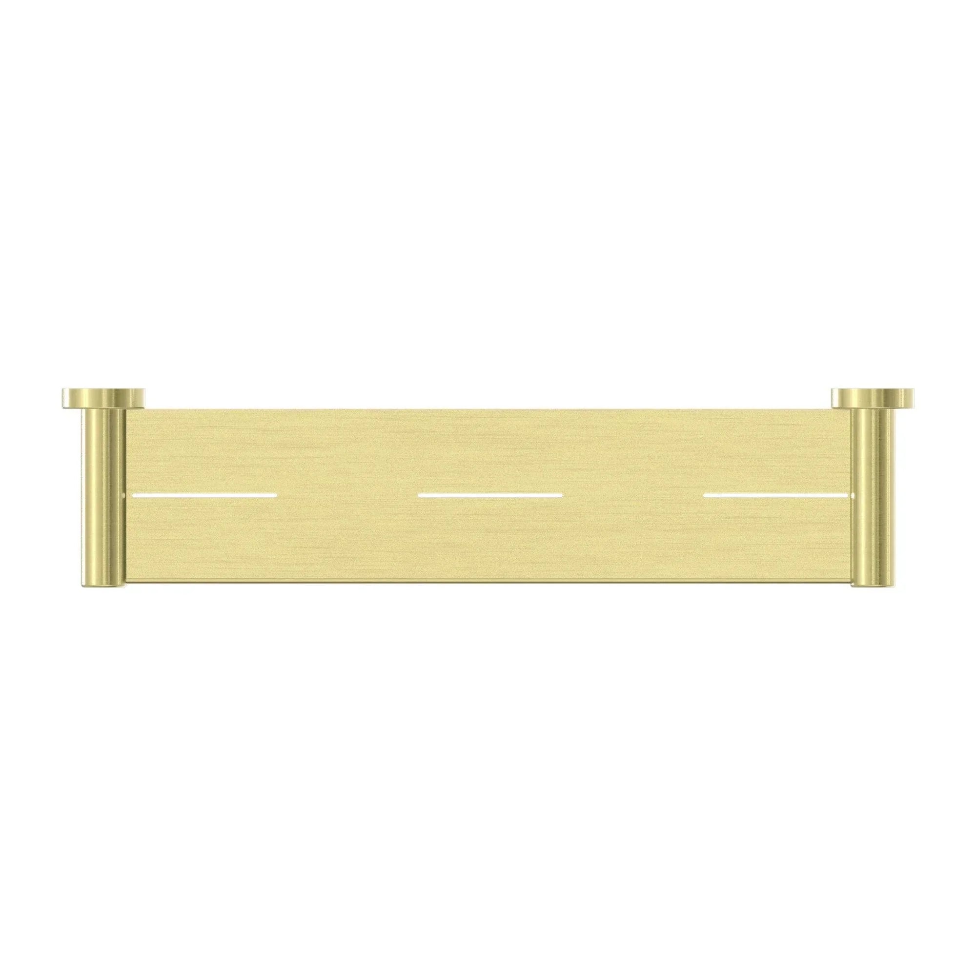 NERO MECCA METAL SHOWER SHELF BRUSHED GOLD - Ideal Bathroom CentreNR1987aBG