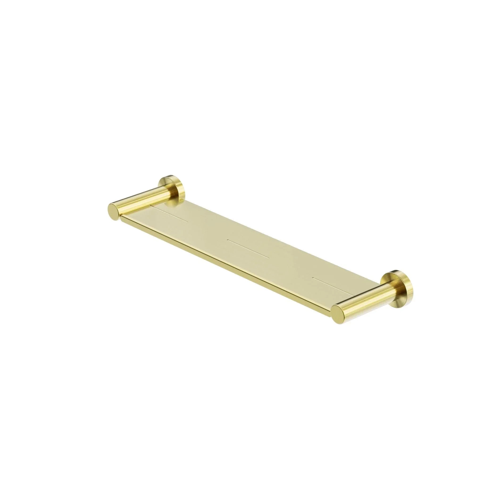 NERO MECCA METAL SHOWER SHELF BRUSHED GOLD - Ideal Bathroom CentreNR1987aBG