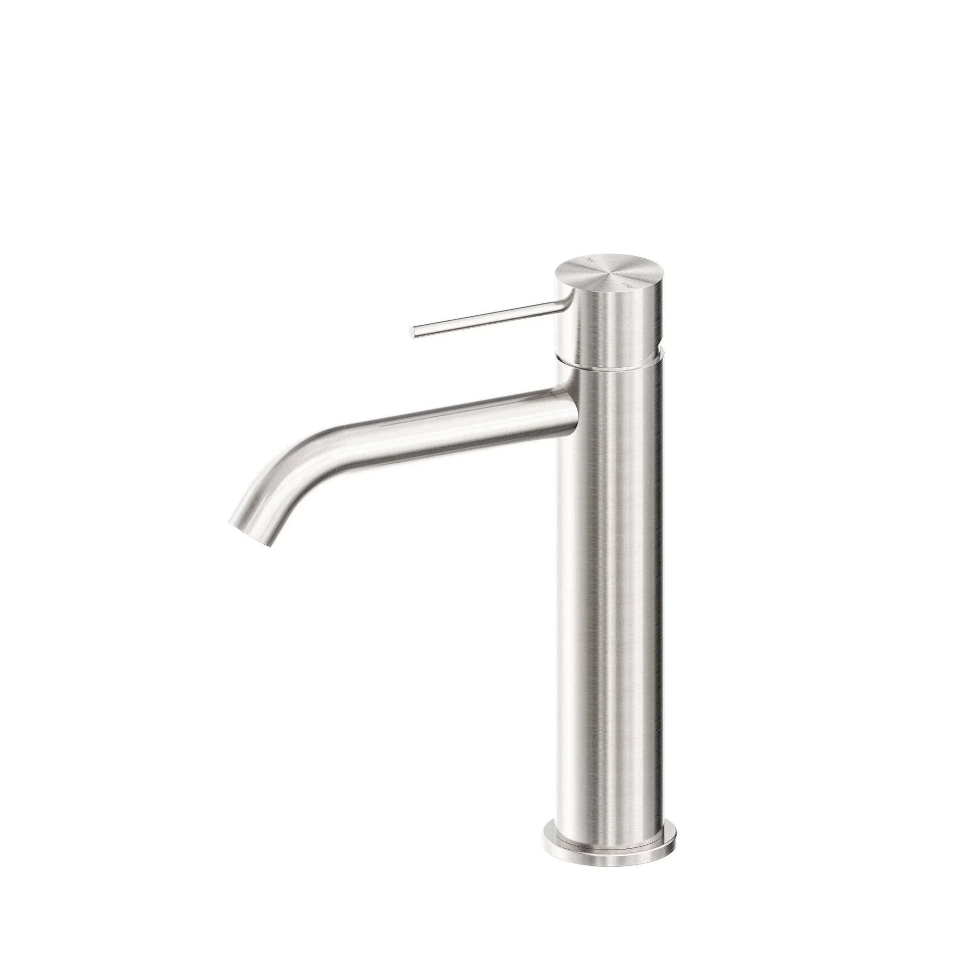 NERO MECCA MID TALL BASIN MIXER BRUSHED NICKEL - Ideal Bathroom CentreNR221901EBN