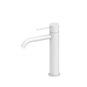 NERO MECCA MID TALL BASIN MIXER MATTE WHITE - Ideal Bathroom CentreNR221901EMW