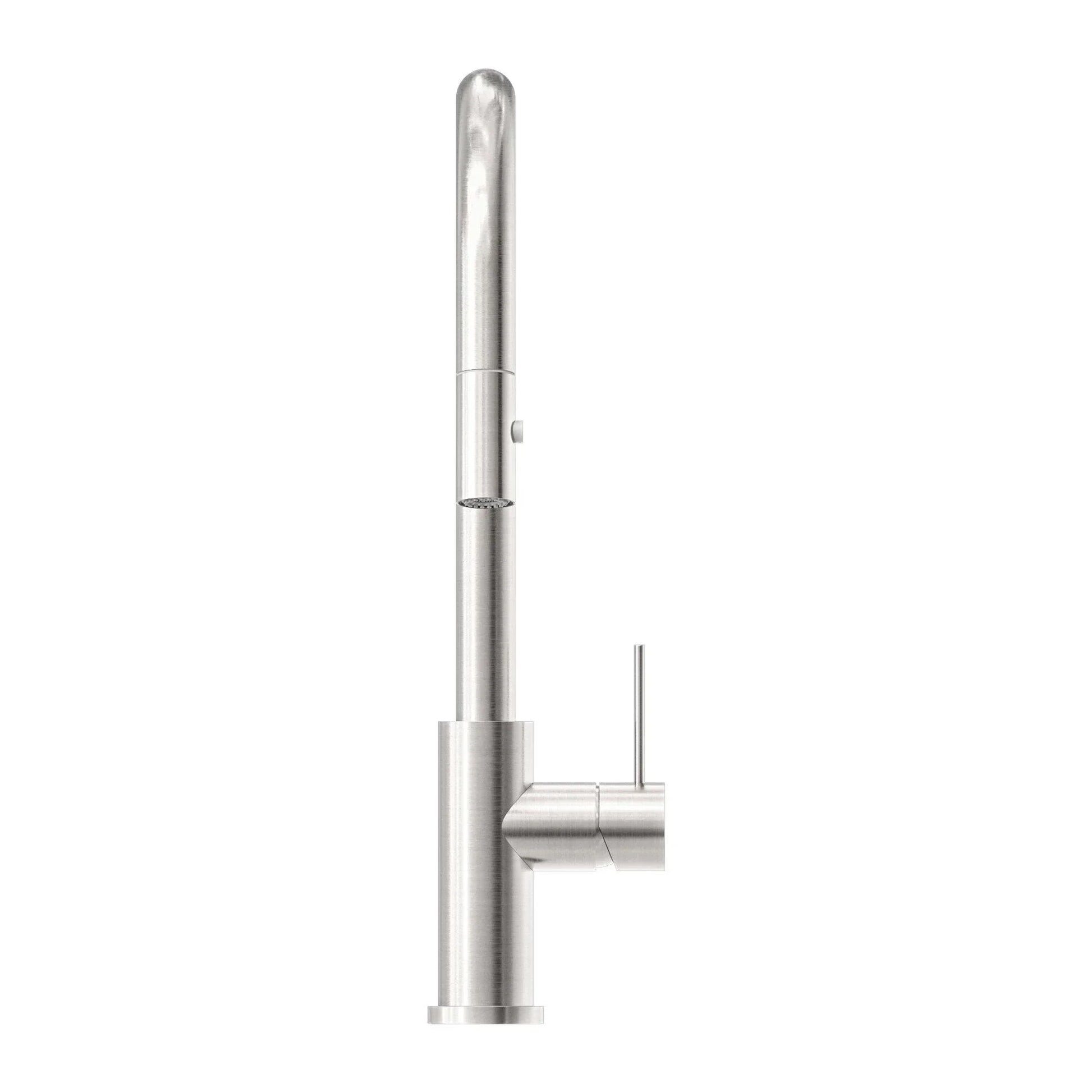NERO MECCA PULL OUT SINK MIXER WITH VEGIE SPRAY FUNCTION BRUSHED NICKEL - Ideal Bathroom CentreNR221908BN