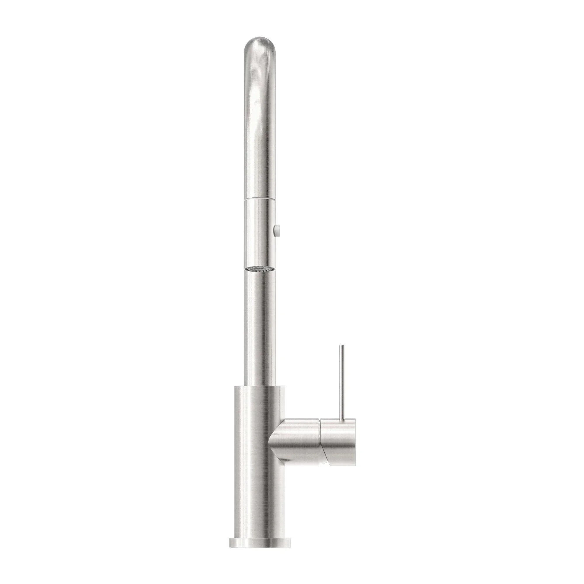 NERO MECCA PULL OUT SINK MIXER WITH VEGIE SPRAY FUNCTION BRUSHED NICKEL - Ideal Bathroom CentreNR221908BN