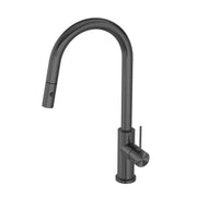 NERO MECCA PULL OUT SINK MIXER WITH VEGIE SPRAY FUNCTION GUN METAL - Ideal Bathroom CentreNR221908GM