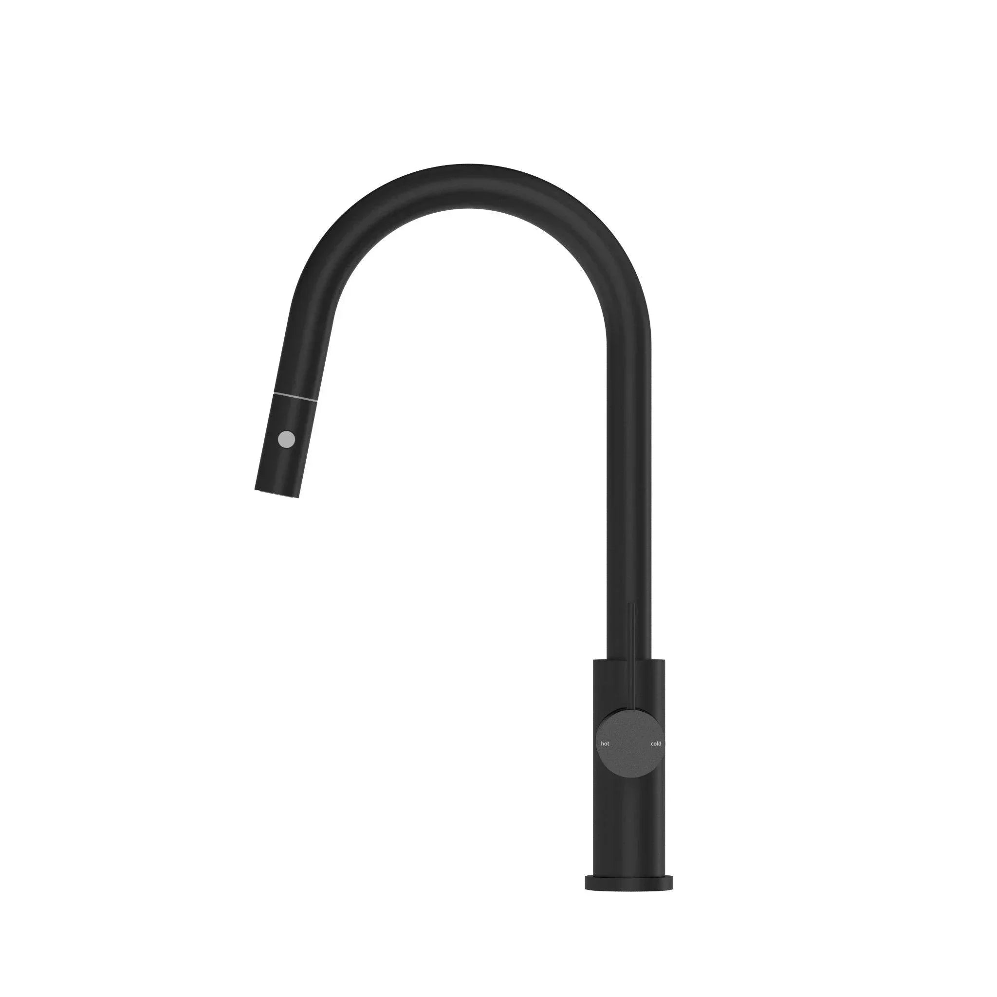 NERO MECCA PULL OUT SINK MIXER WITH VEGIE SPRAY FUNCTION MATTE BLACK - Ideal Bathroom CentreNR221908MB