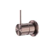 NERO MECCA SHOWER MIXER 60MM HANDLE UP PLATE BRUSHED BRONZE - Ideal Bathroom CentreNR221911JBZ