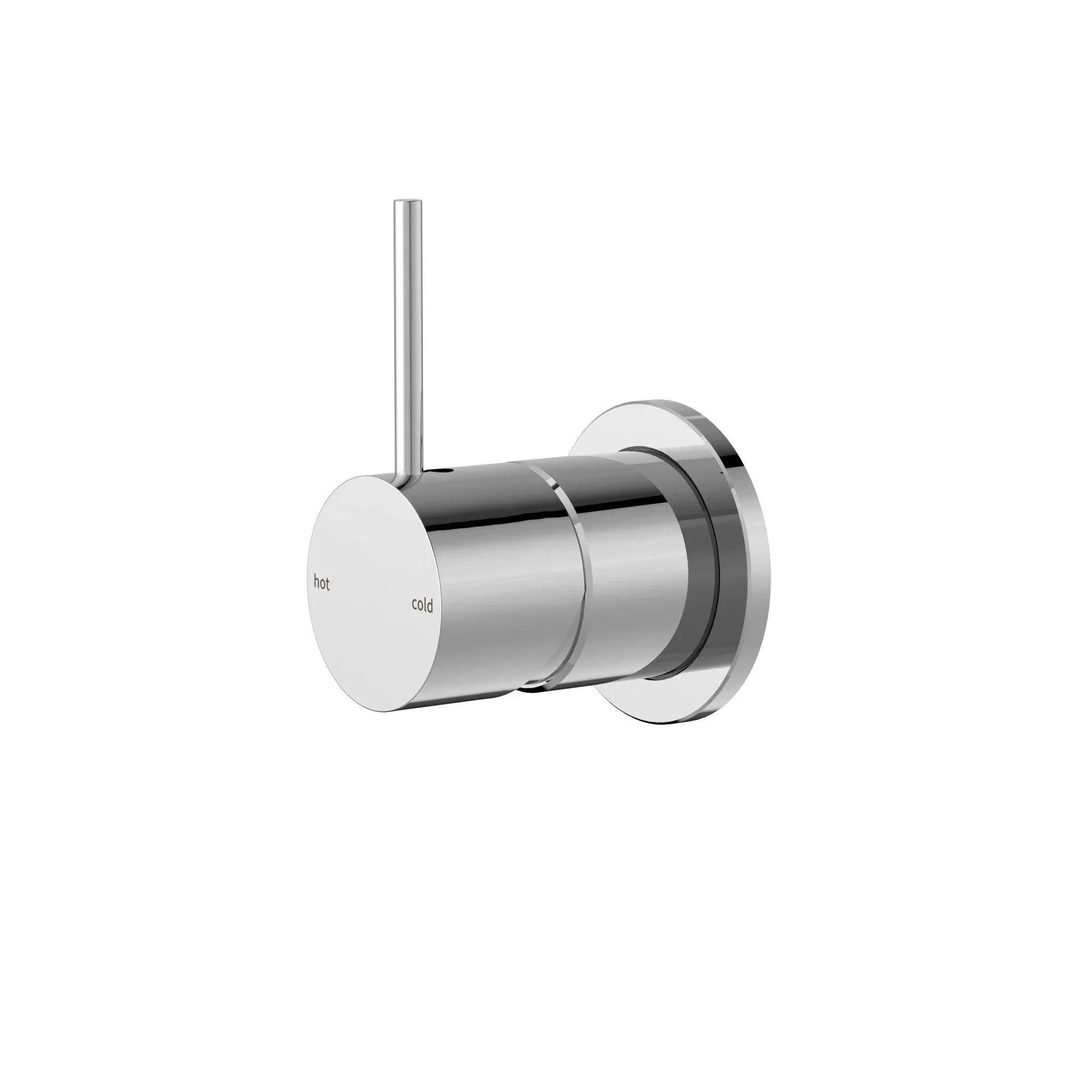 NERO MECCA SHOWER MIXER 60MM HANDLE UP PLATE CHROME - Ideal Bathroom CentreNR221911JCH