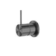 NERO MECCA SHOWER MIXER 60MM HANDLE UP PLATE GUN METAL - Ideal Bathroom CentreNR221911JGM