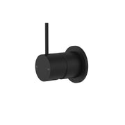 NERO MECCA SHOWER MIXER 60MM HANDLE UP PLATE MATTE BLACK - Ideal Bathroom CentreNR221911JMB
